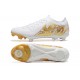 Nike Phantom Luna Elite FG Low Gold White Soccer Cleats For Men