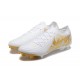 Nike Phantom Luna Elite FG Low Gold White Soccer Cleats For Men