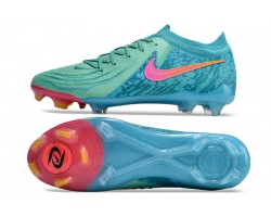 Nike Phantom Luna Elite FG Low Green Blue Soccer Cleats For Men And Women 