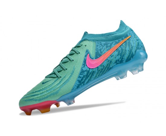 Nike Phantom Luna Elite FG Low Green Blue Soccer Cleats For Men And Women