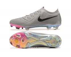 Nike Phantom Luna Elite FG Low Grey Black Soccer Cleats For Men 