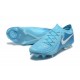 Nike Phantom Luna Elite FG Low Ltblue White Soccer Cleats For Men