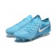 Nike Phantom Luna Elite FG Low Ltblue White Soccer Cleats For Men