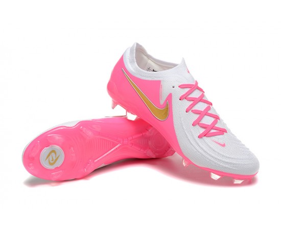 Nike Phantom Luna Elite FG Low Peach White Gold Soccer Cleats For Men