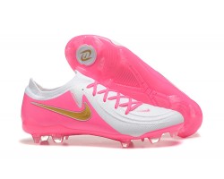 Nike Phantom Luna Elite FG Low Peach White Gold Soccer Cleats For Men 