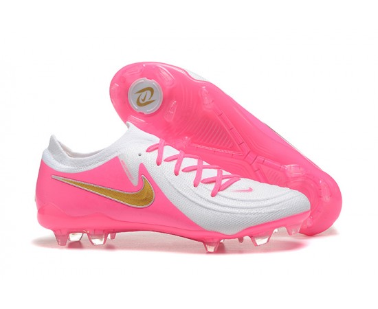 Nike Phantom Luna Elite FG Low Peach White Gold Soccer Cleats For Men