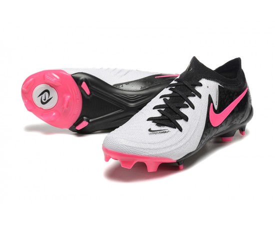 Nike Phantom Luna Elite FG Low Pink Black White Soccer Cleats For Men