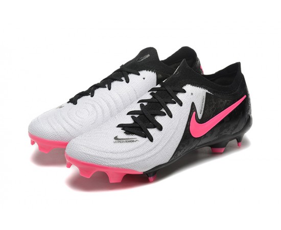 Nike Phantom Luna Elite FG Low Pink Black White Soccer Cleats For Men