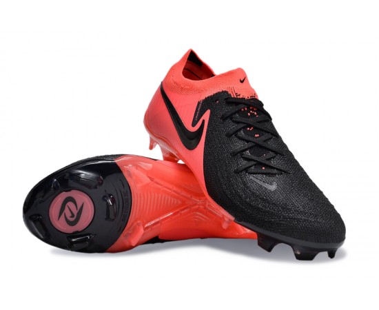 Nike Phantom Luna Elite FG Low Purple Black Peach Soccer Cleats For Men And Women