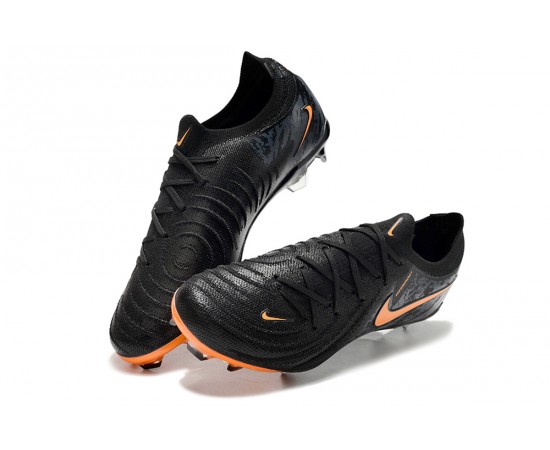 Nike Phantom Luna Elite FG Low Soccer Cleats Black Orange For Men