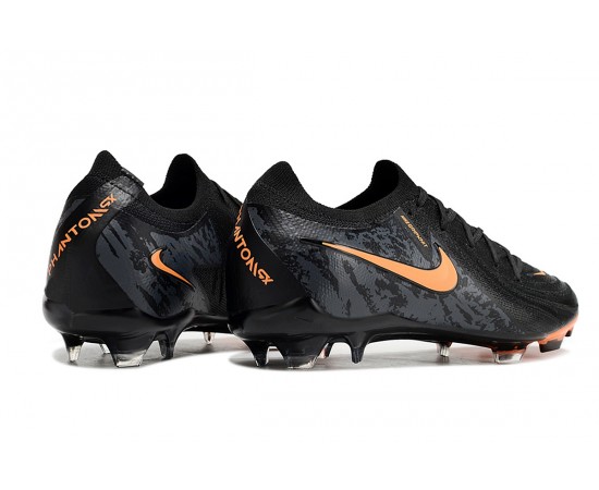 Nike Phantom Luna Elite FG Low Soccer Cleats Black Orange For Men