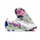 Nike Phantom Luna Elite FG Low Soccer Cleats White Purple Blue For Men And Women