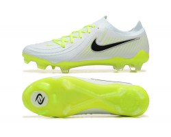 Nike Phantom Luna Elite FG Low White Black Green Soccer Cleats For Men 