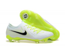 Nike Phantom Luna Elite FG Low White Black Green Soccer Cleats For Men 