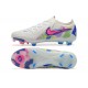 Nike Phantom Luna Elite FG Low White Blue Pink Soccer Cleats For Men