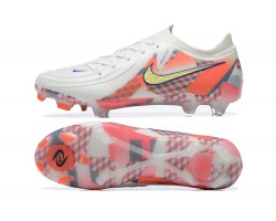 Nike Phantom Luna Elite FG Low White Orange Yellow Soccer Cleats For Men 