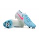 Nike Phantom Luna Elite FG Ltblue Beige Pink Low Soccer Cleats For Men