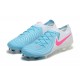 Nike Phantom Luna Elite FG Ltblue Beige Pink Low Soccer Cleats For Men