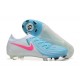 Nike Phantom Luna Elite FG Ltblue Beige Pink Low Soccer Cleats For Men