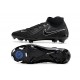 Nike Phantom Luna Elite NU FG All Black And White High Soccer Cleats For Men