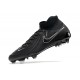 Nike Phantom Luna Elite NU FG All Black And White High Soccer Cleats For Men