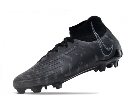 Nike Phantom Luna Elite NU FG All Black High Soccer Cleats For Men