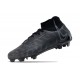 Nike Phantom Luna Elite NU FG All Black High Soccer Cleats For Men