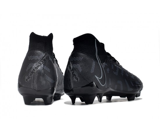 Nike Phantom Luna Elite NU FG All Black High Soccer Cleats For Men