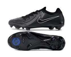 Nike Phantom Luna Elite NU FG All Black White Low Soccer Cleats For Men