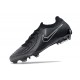 Nike Phantom Luna Elite NU FG All Black White Low Soccer Cleats For Men