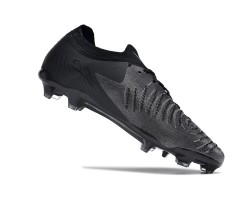 Nike Phantom Luna Elite NU FG All Black White Low Soccer Cleats For Men