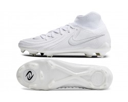 Nike Phantom Luna Elite NU FG All White High Soccer Cleats For Men