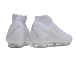 Nike Phantom Luna Elite NU FG All White High Soccer Cleats For Men