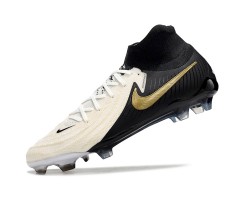 Nike Phantom Luna Elite NU FG Beige Black Gold High Soccer Cleats For Men