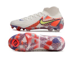 Nike Phantom Luna Elite NU FG Beige Yellow Orange High Soccer Cleats For Men