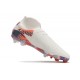 Nike Phantom Luna Elite NU FG Beige Yellow Orange High Soccer Cleats For Men