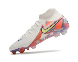 Nike Phantom Luna Elite NU FG Beige Yellow Orange High Soccer Cleats For Men