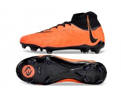 Nike Phantom Luna Elite NU FG Black Orange High Soccer Cleats For Men