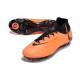 Nike Phantom Luna Elite NU FG Black Orange High Soccer Cleats For Men