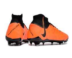 Nike Phantom Luna Elite NU FG Black Orange High Soccer Cleats For Men