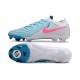 Nike Phantom Luna Elite NU FG Grey Ltblue Pink Low Soccer Cleats For Men