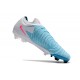 Nike Phantom Luna Elite NU FG Grey Ltblue Pink Low Soccer Cleats For Men