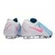 Nike Phantom Luna Elite NU FG Grey Ltblue Pink Low Soccer Cleats For Men