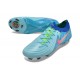 Nike Phantom Luna Elite NU FG Ltblue Blue Pink Low Soccer Cleats For Men