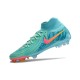 Nike Phantom Luna Elite NU FG Ltblue Peach High Soccer Cleats For Men