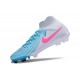 Nike Phantom Luna Elite NU FG Ltblue Pink Grey High Soccer Cleats For Men