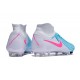 Nike Phantom Luna Elite NU FG Ltblue Pink Grey High Soccer Cleats For Men