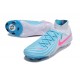 Nike Phantom Luna Elite NU FG Ltblue Pink Grey High Soccer Cleats For Men