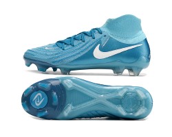 Nike Phantom Luna Elite NU FG Ltblue White High Soccer Cleats For Men