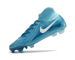 Nike Phantom Luna Elite NU FG Ltblue White High Soccer Cleats For Men